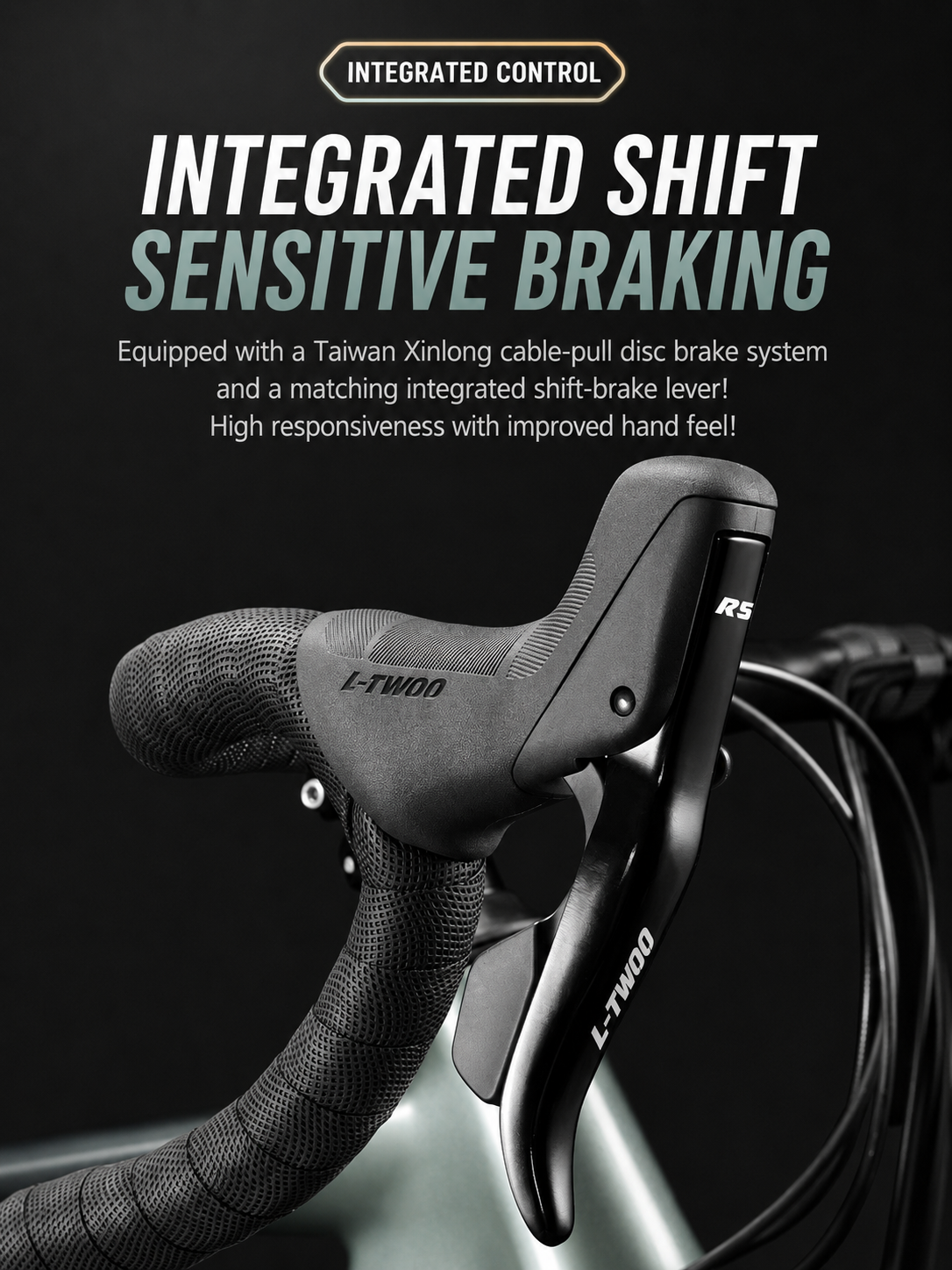 Crack Stone aluminum alloy flat handlebar road bike