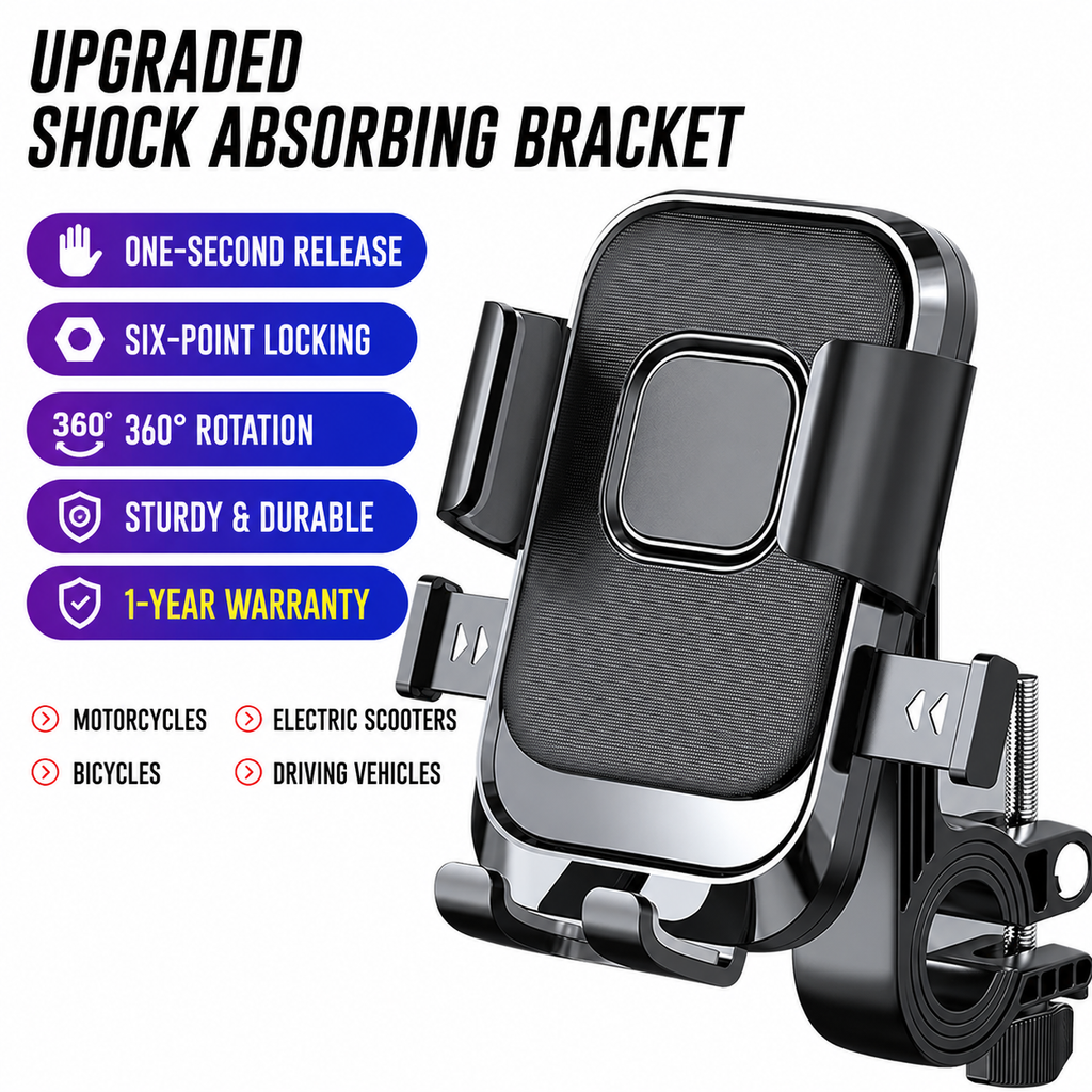 New Model Bicycle Phone Holder - Shockproof and Anti-shake